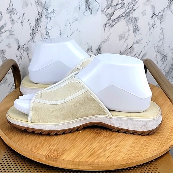 Skechers Women's Slip On Open-Toe/Heel Sport Sandal Ivory/Cream Size 7 - Picture 4 of 10